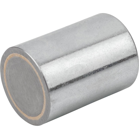 Magnet Deep Pot Magnet, Round, D=16, Alnico, Comp:Steel